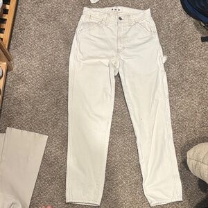 AMO Cream High-Rise Trousers